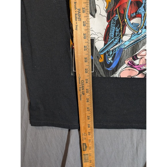 Marvel Captain America Wheels Up! Marvel Comic Cover T-Shirt Black Size XL - Picture 4 of 9